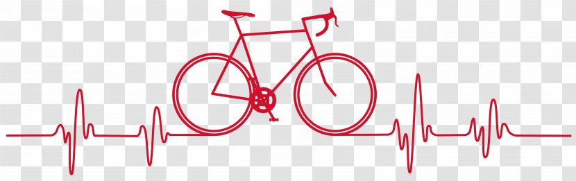 Logo Bicycle Frames Brand - Silhouette - Heartbeat Transparent PNG