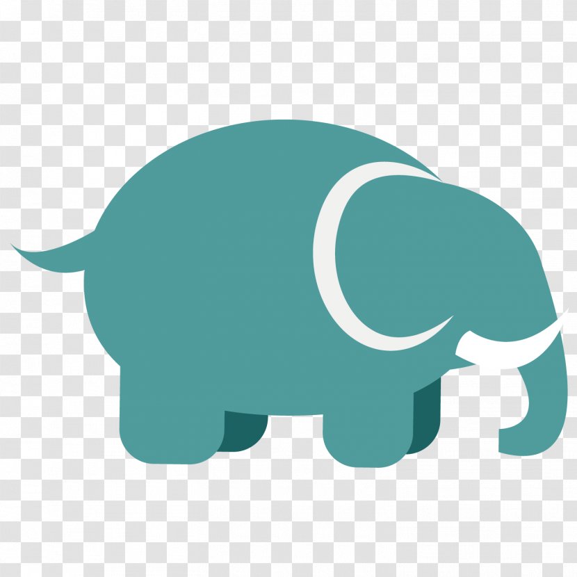 Elephant Green Clip Art - Blue Transparent PNG