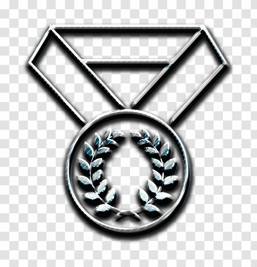 Cartoon Gold Medal - Achievement Icon - Emblem Symbol Transparent PNG