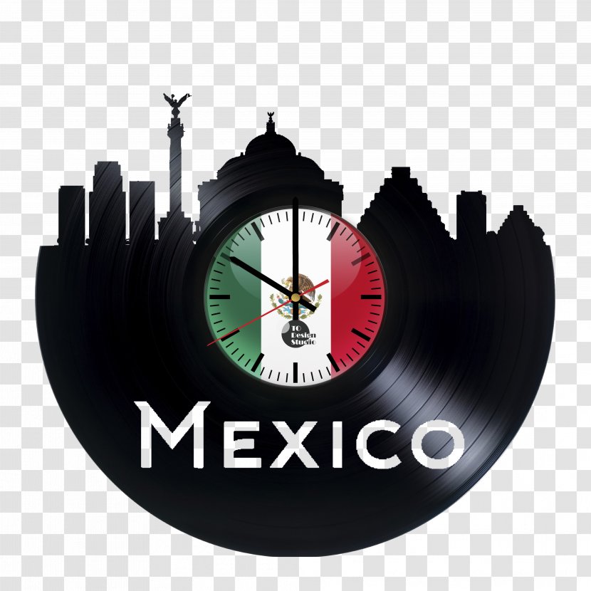 Clock Phonograph Record Mexico Furniture Wall - Tree - Large Vintage Transparent PNG