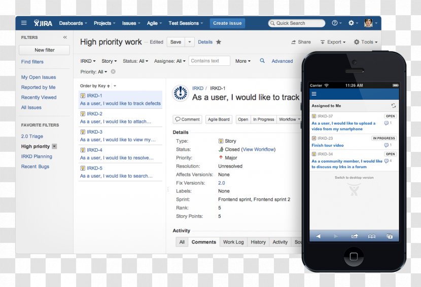 JIRA Computer Software Atlassian User Interface Issue Tracking System - Text Transparent PNG