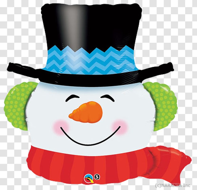 Mylar Balloon Santa Claus Christmas Day Snowman Transparent PNG
