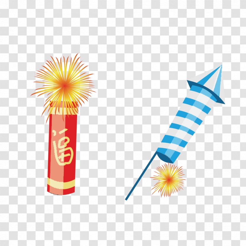 Firecracker Fireworks Download - Vector Rockets Transparent PNG