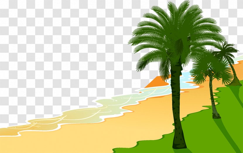 Beach Cartoon Clip Art Transparent PNG