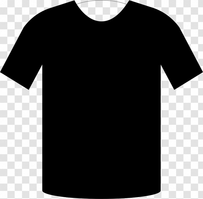 T-shirt Sleeve Clothing Top - Black - Dress Shirt Transparent PNG