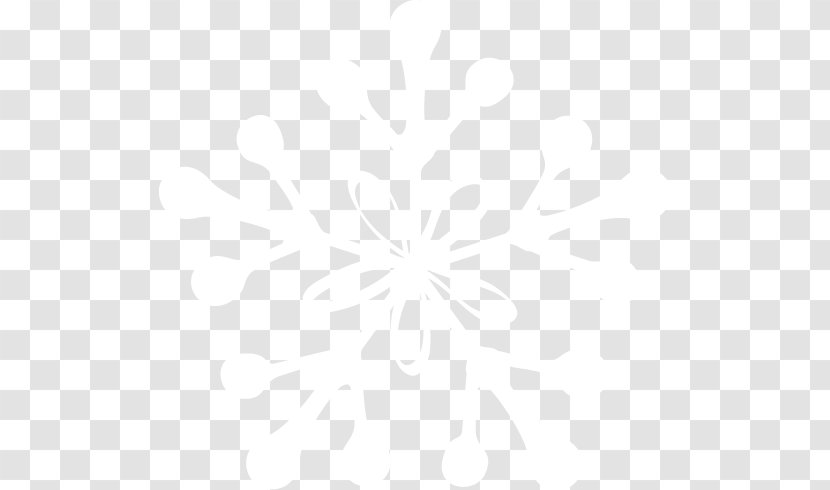 Snowflake Winter Christmas - Black White Transparent PNG