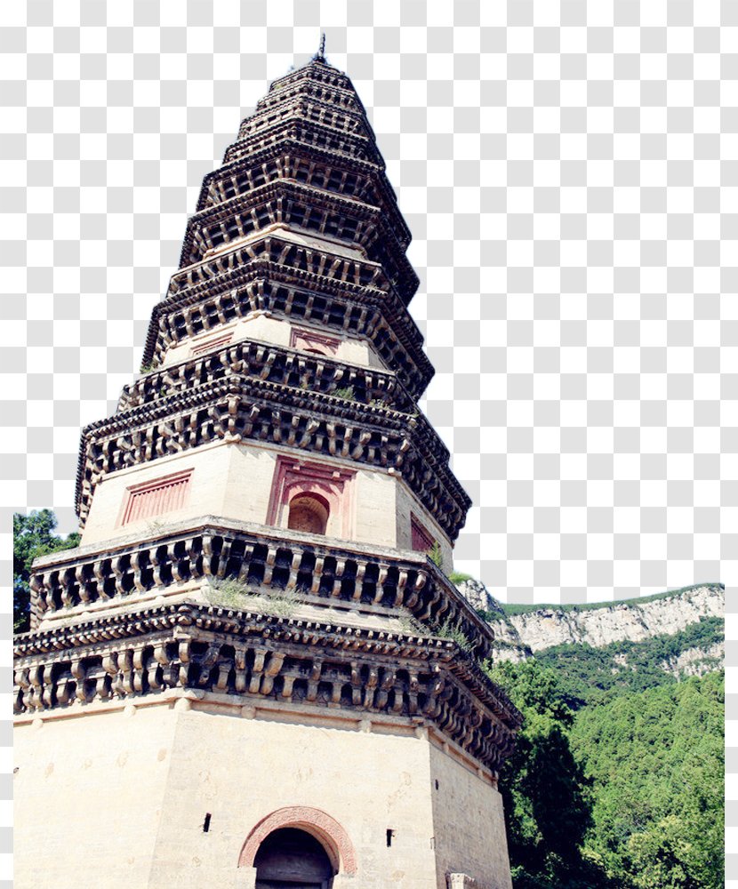 Lingyan Temple Jokhang Pagoda Architecture - Historic Site - Jinan Building Transparent PNG