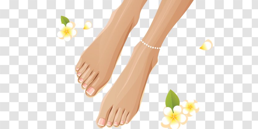 Nail Pedicure Manicure Foot Spa - Cartoon - Feet French Transparent PNG