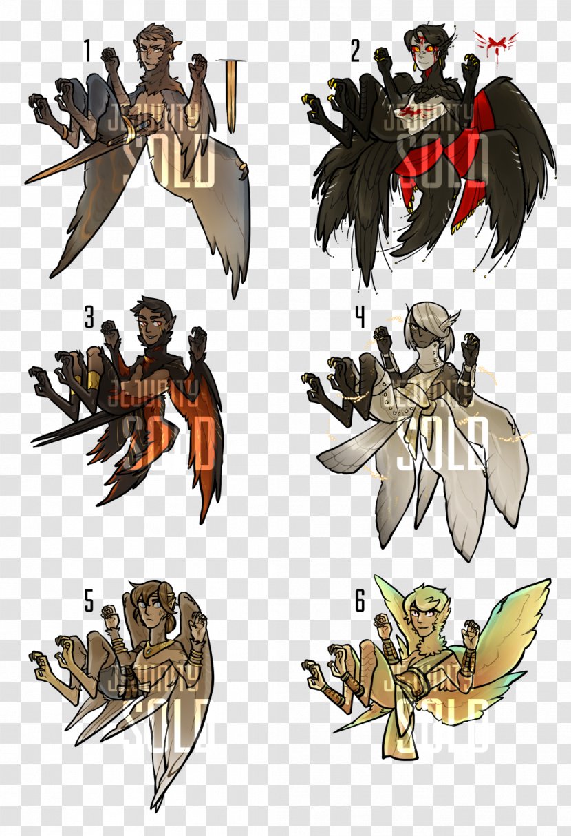 Costume Design Legendary Creature - Wing - Harpy Transparent PNG