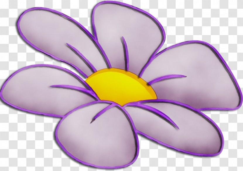 Purple Watercolor Flower - Plant - Wildflower Crocus Transparent PNG