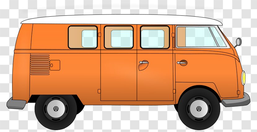 Van Volkswagen Type 2 Clip Art - Minibus - Vw Bus Transparent PNG