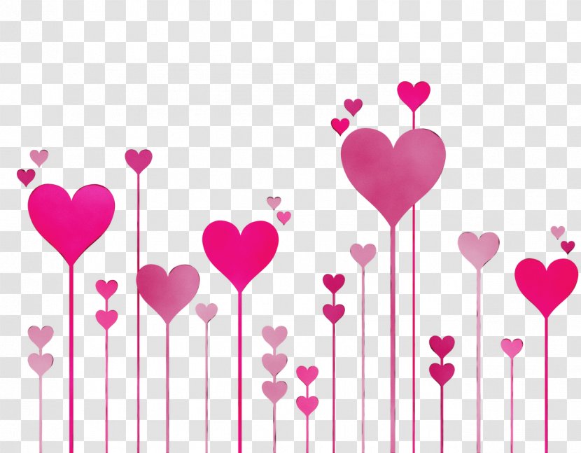 Valentines Day Heart - Love - Magenta Transparent PNG