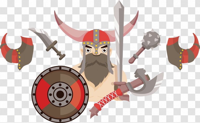 ArtWorks Clip Art - Cartoon - European Warrior Vector Transparent PNG