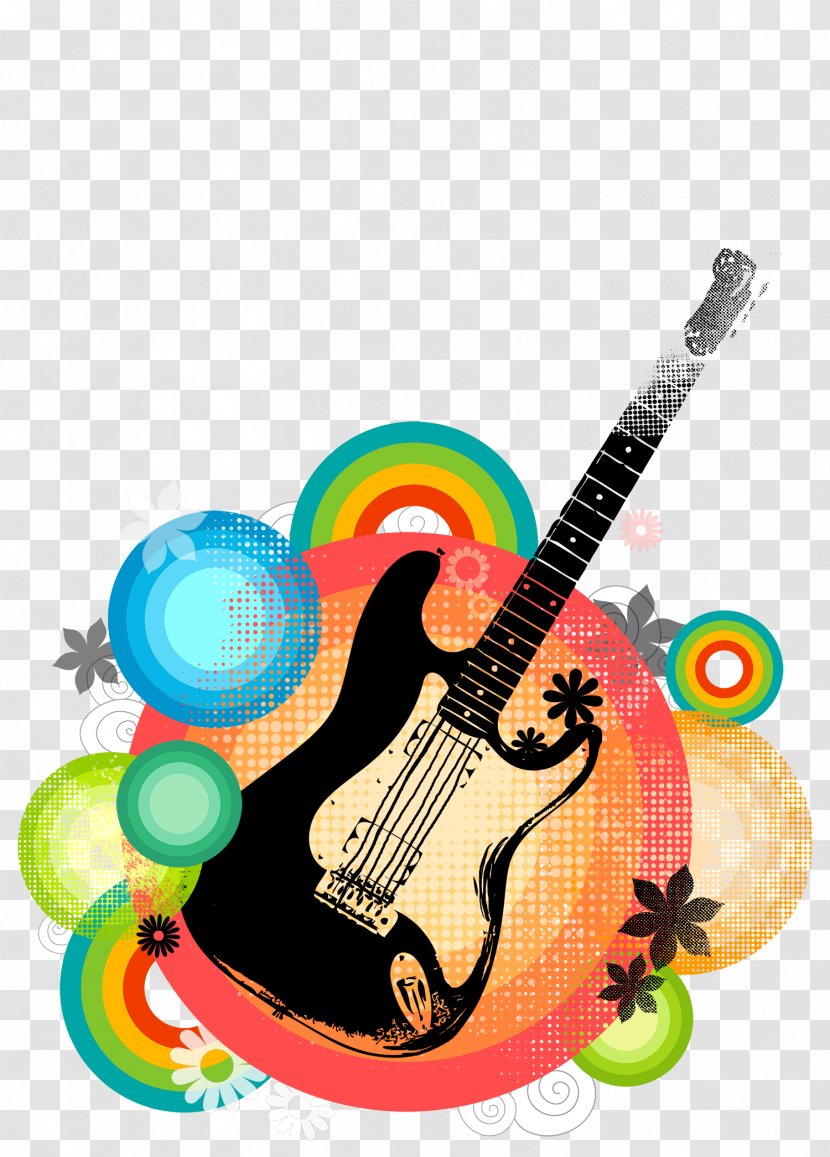 Poster Guitar Download - Frame - Art Posters Electric Background Material Transparent PNG