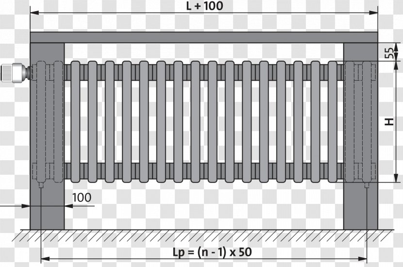 Heating Radiators Purmo Berogailu Thermostatic Radiator Valve - Rectangle - Perspective Column Transparent PNG