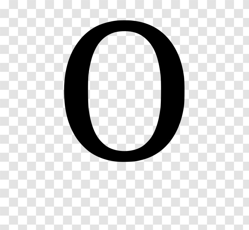 Circle Number - Letter O Transparent PNG