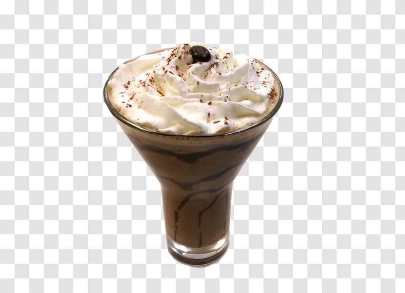 Sundae Caffè Mocha Affogato Iced Coffee Milkshake - Frozen Dessert Transparent PNG