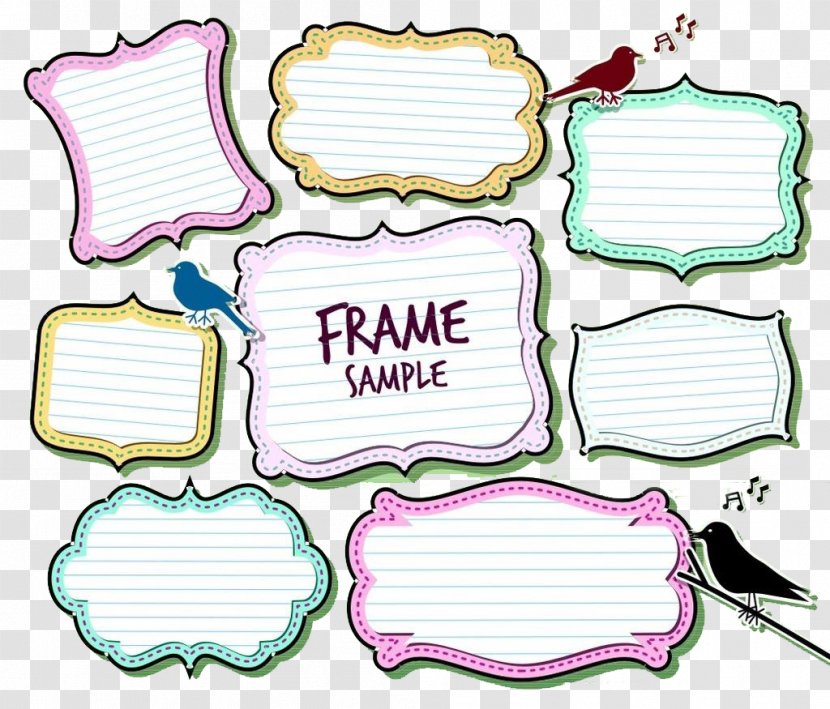 Text Box - Cartoon - Hand Drawn Note Type Phonetic Strip Transparent PNG