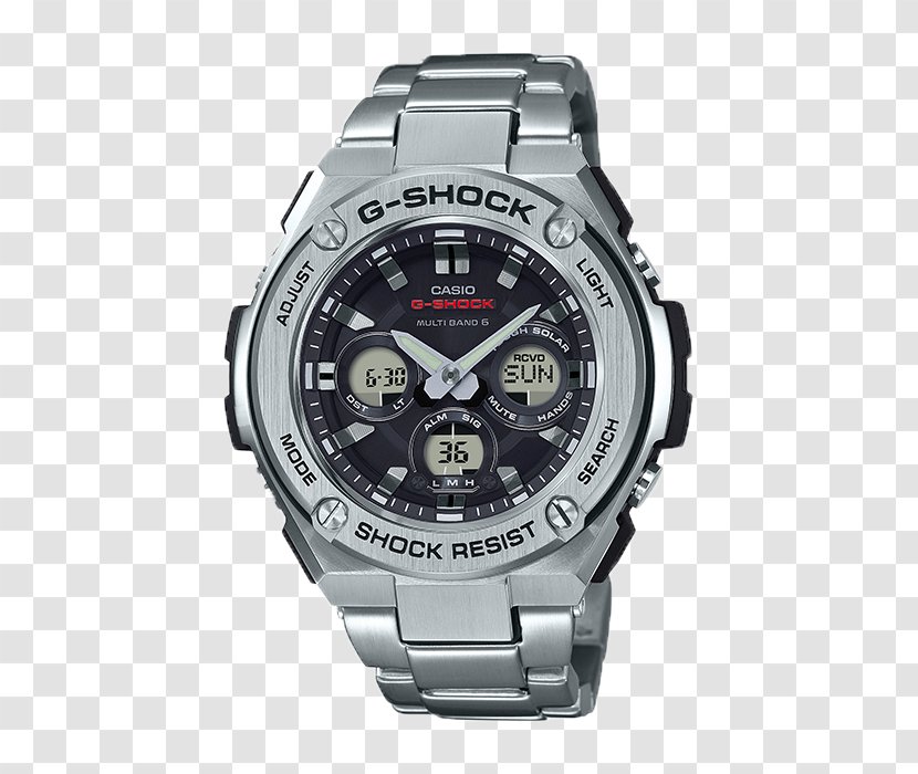 G-Shock Solar-powered Watch Casio Jewellery - Platinum - Gst Transparent PNG