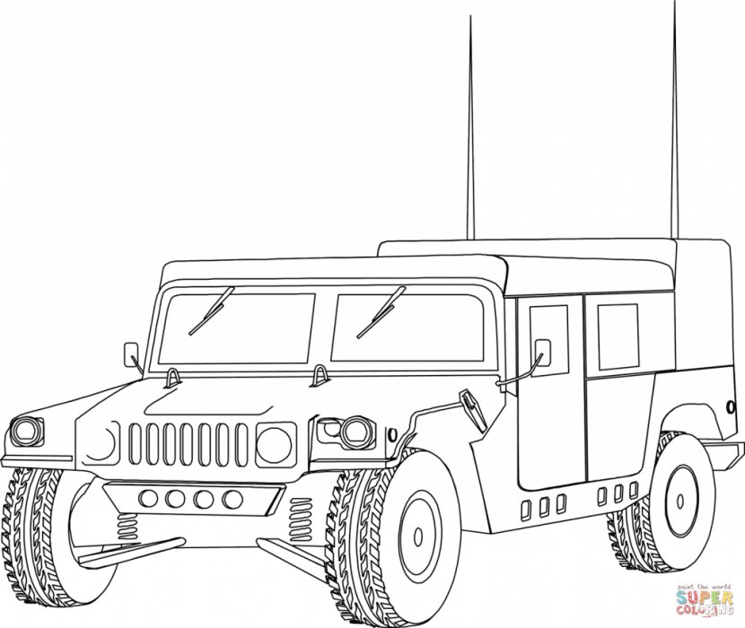 Humvee Hummer H2 H3 Car - Armored Transparent PNG