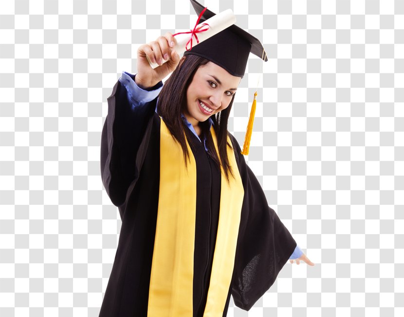 Graduation Ceremony Square Academic Cap Dress Diploma Student - Robe Transparent PNG