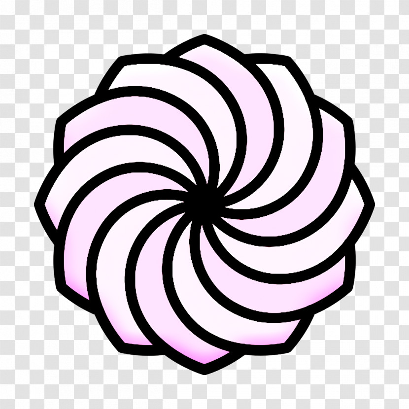 Spiral Icon Marshmallow Icon Candies Icon Transparent PNG