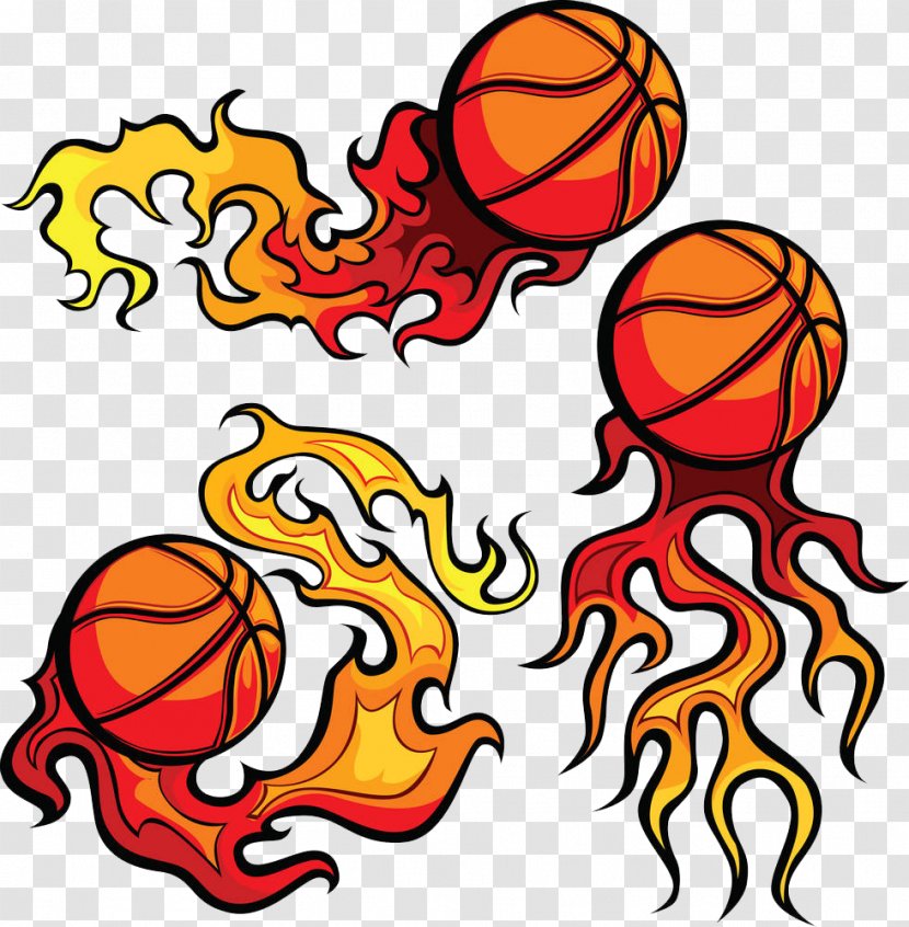 Volleyball Flame Royalty-free Clip Art - Area - The On Basketball Transparent PNG