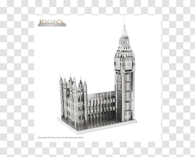 Big Ben Model Kit Metal Earth Eifelturm Tower Bridge Palace Of Westminster London Eye - Medieval Architecture Transparent PNG
