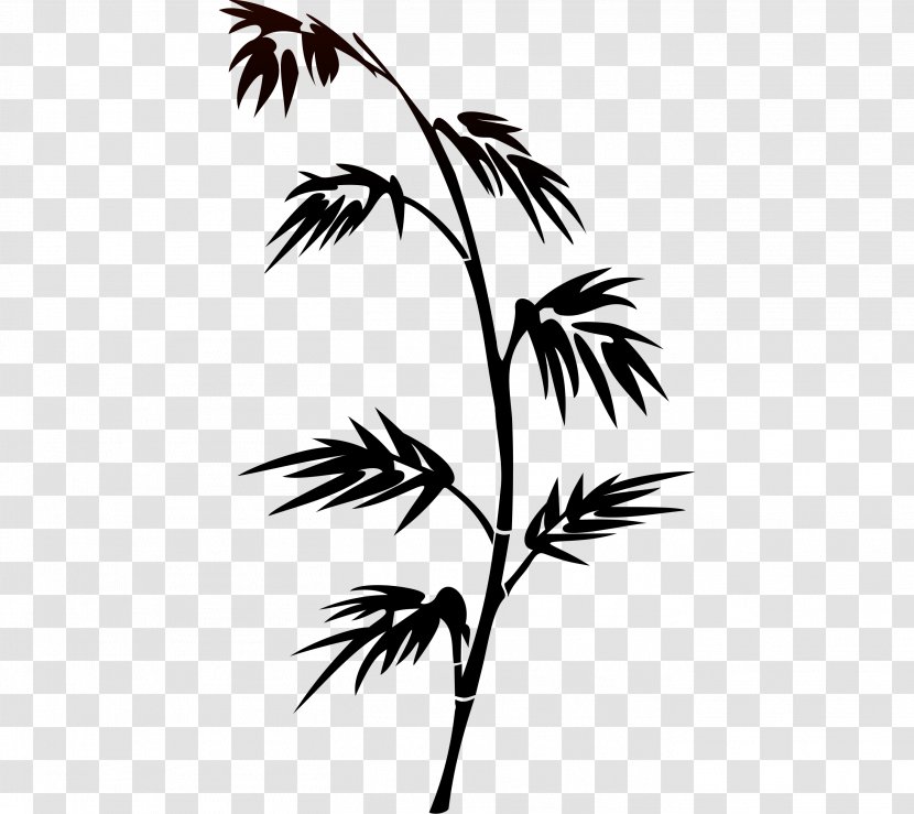 Silhouette Bamboo Image Design - Flowering Plant Transparent PNG