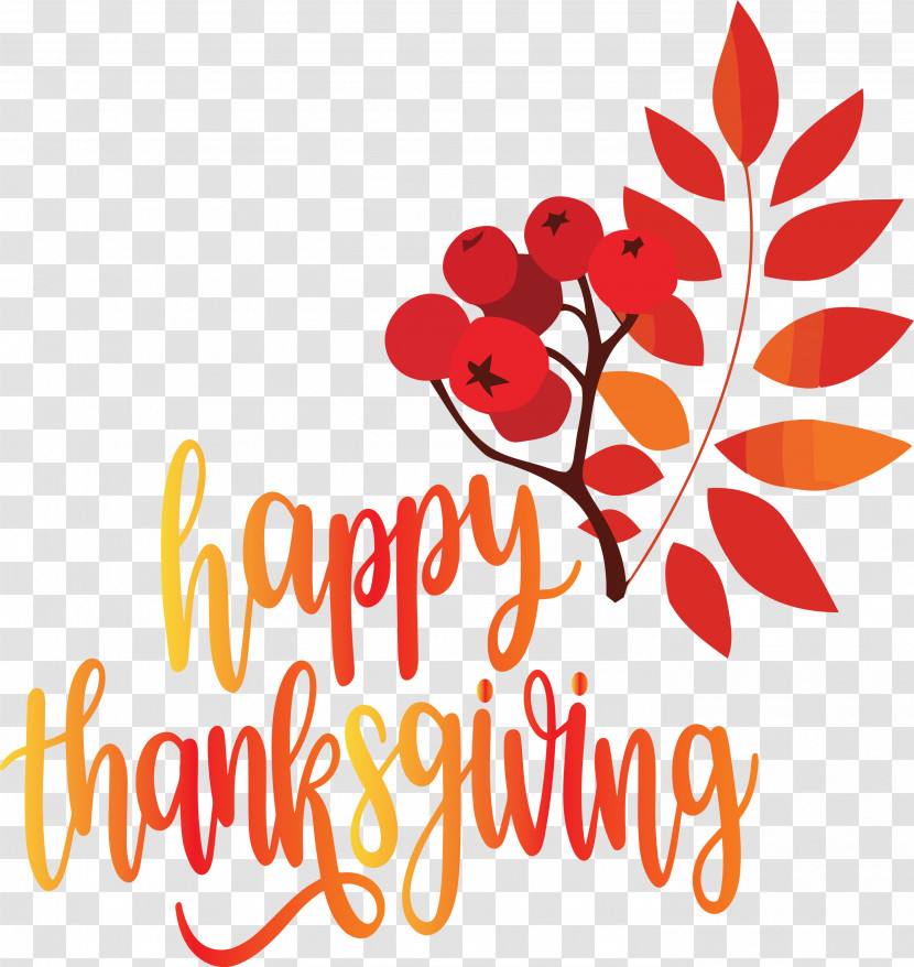 Happy Thanksgiving Autumn Fall Transparent PNG