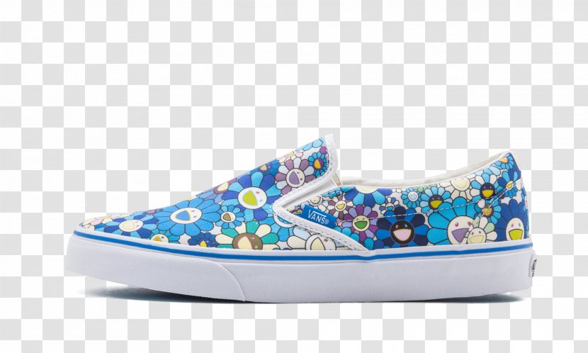 Sneakers Skate Shoe Slip-on - Skateboarding - Murakami Flower Transparent PNG