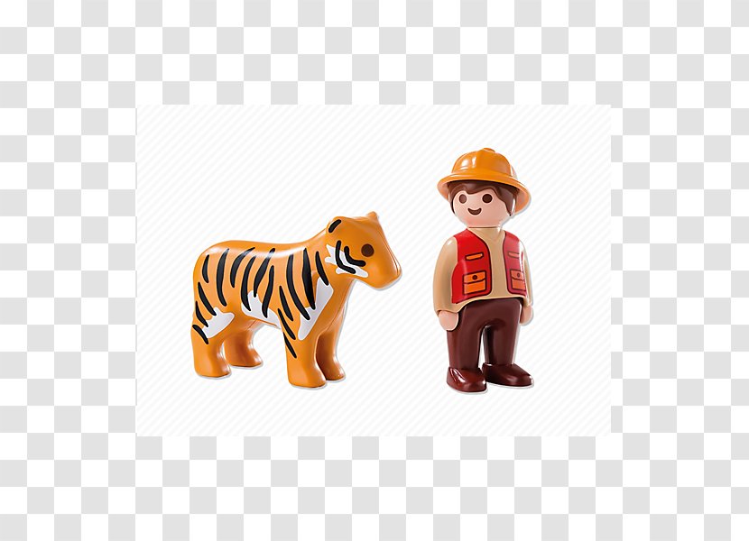 Playmobil Gamekeeper With Tiger Toy - Action Figures Transparent PNG