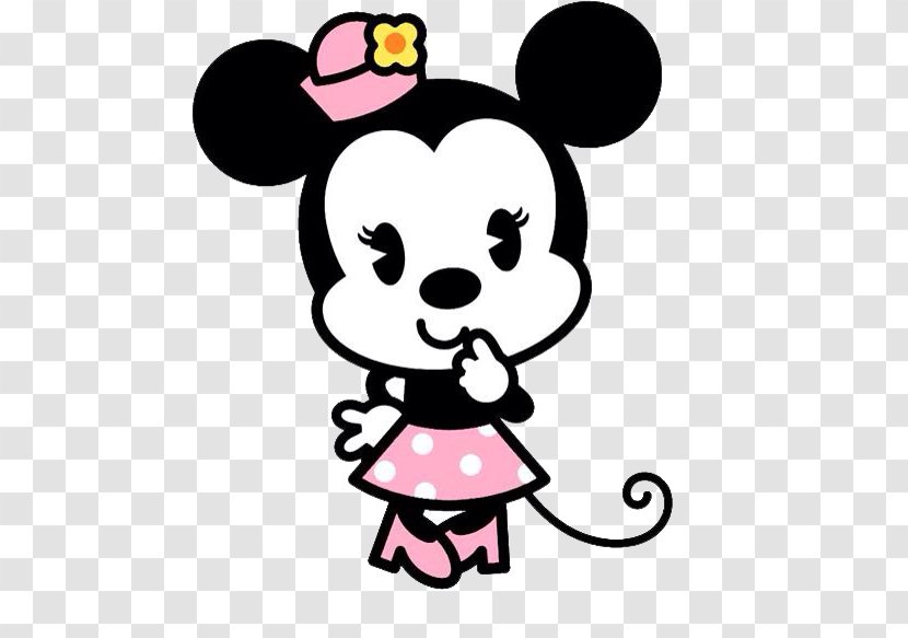 Minnie Mouse Disney Cuties Daisy Duck Stitch Mickey - Watercolor Transparent PNG