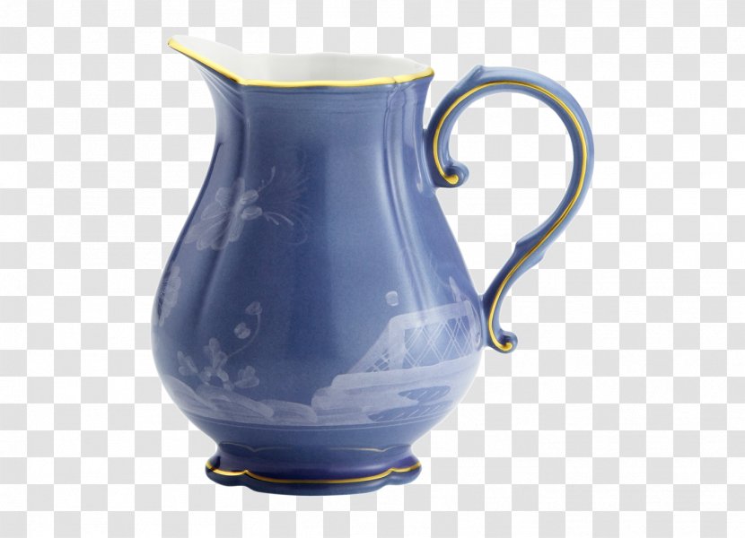 Jug Ceramic Pottery Cobalt Blue Pitcher - Vase Transparent PNG