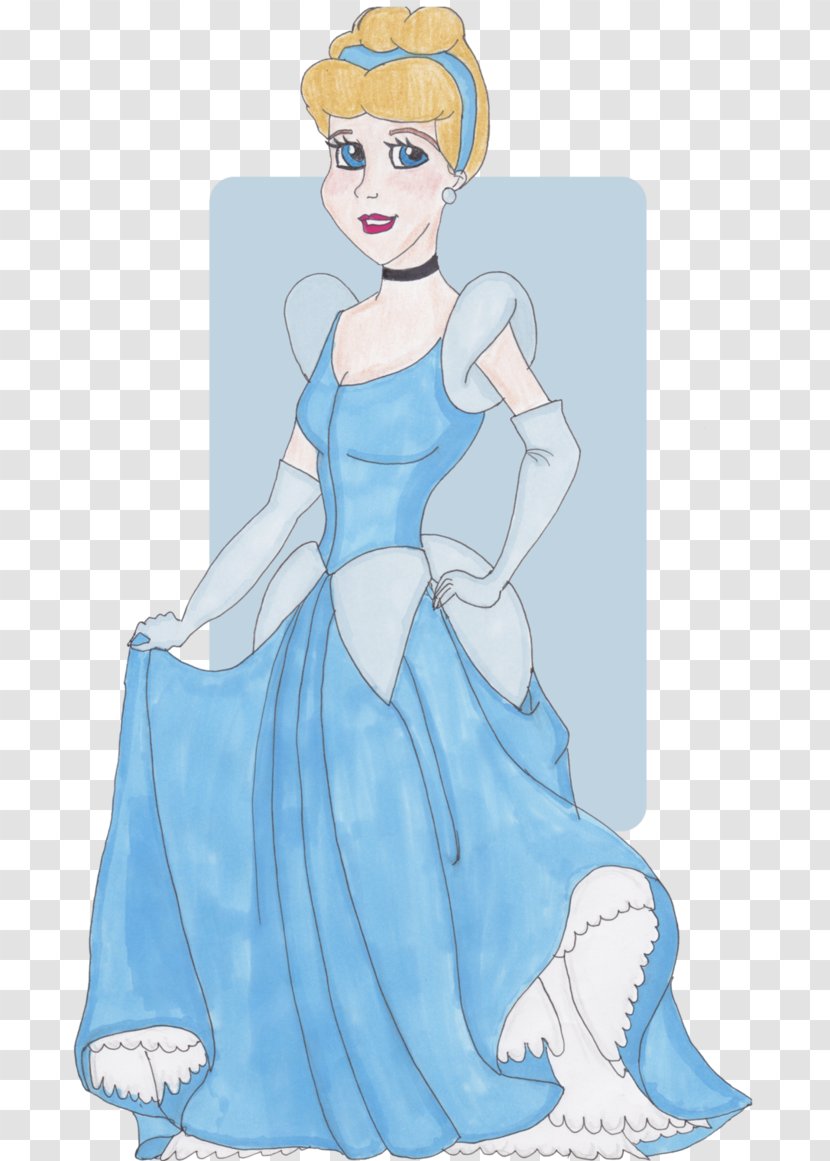 Cinderella Art Disney Princess Drawing Clothing - Silhouette Transparent PNG