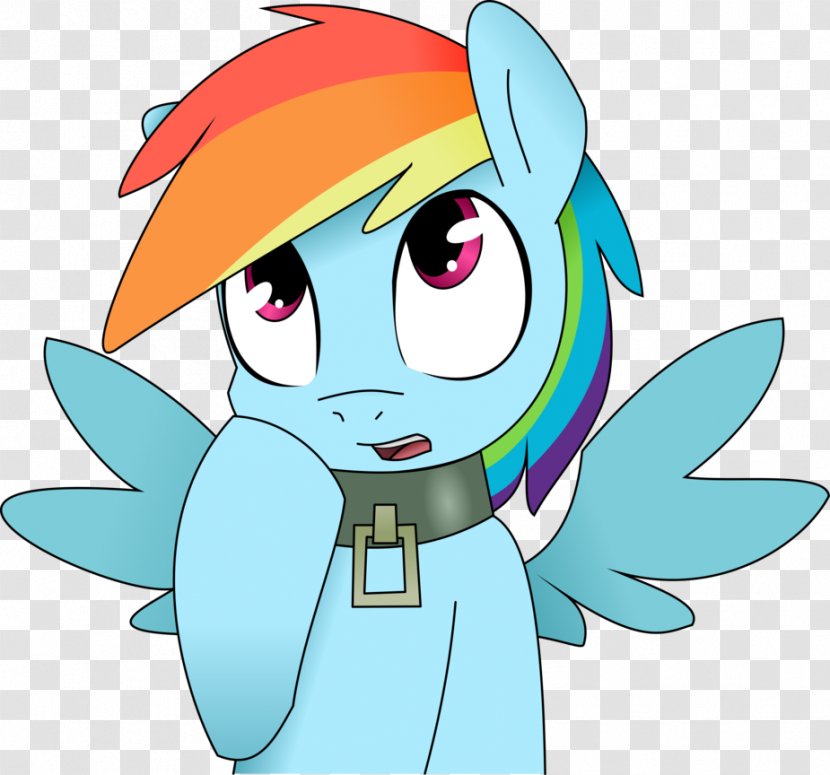 Pony Rainbow Dash Dog Horse - Heart - Collar Vector Transparent PNG