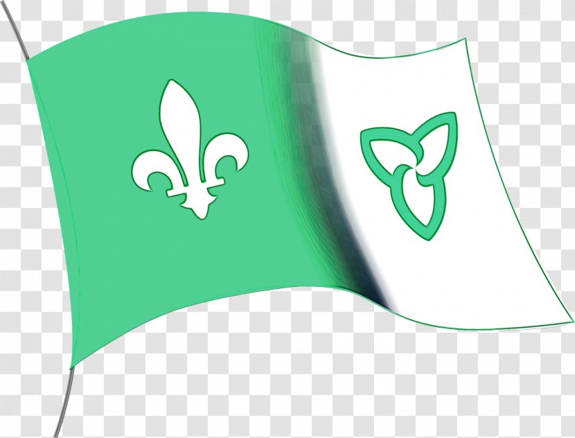 France Flag - Green - Cap Heart Transparent PNG
