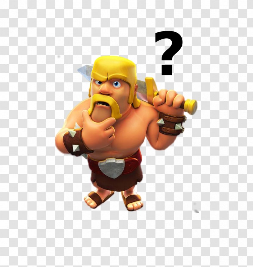 Clash Of Clans Royale Video Games Barbarian - Toy Transparent PNG