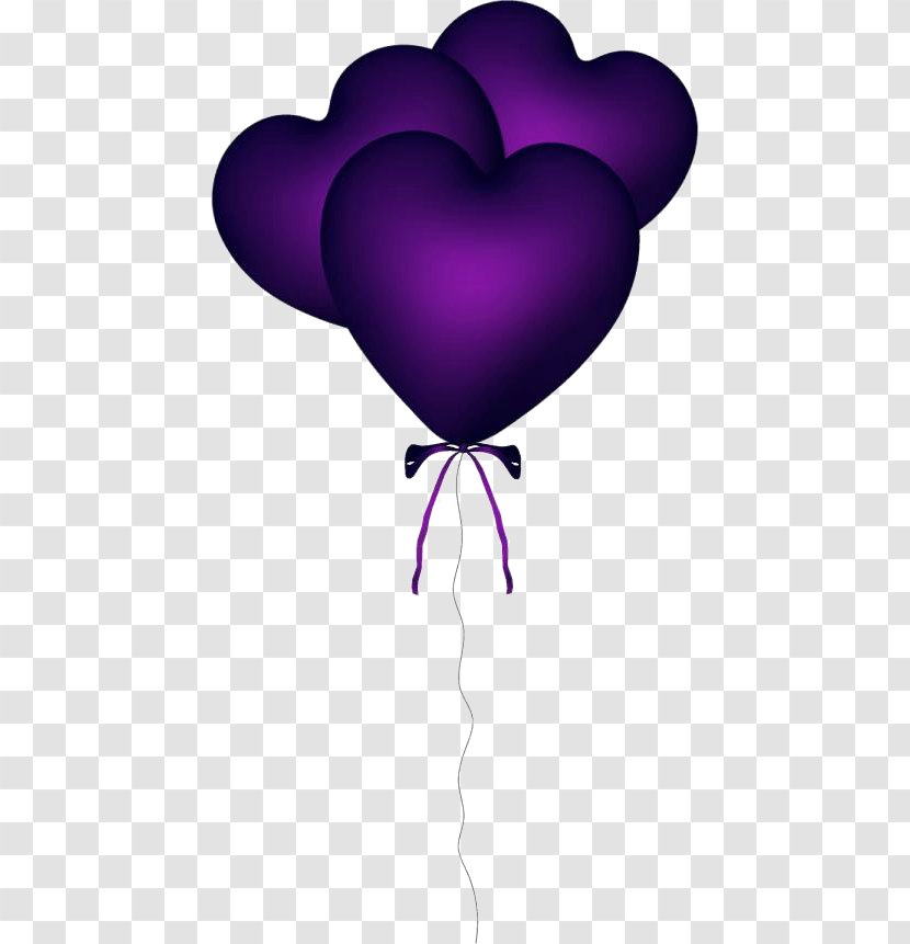 Balloon Purple Birthday Clip Art - Silhouette - Ballon D'or Transparent PNG