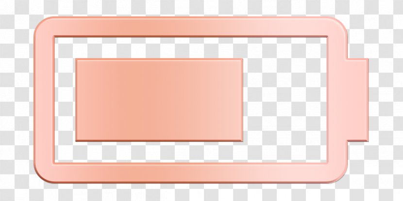 Battery Icon - Rectangle - Orange Transparent PNG