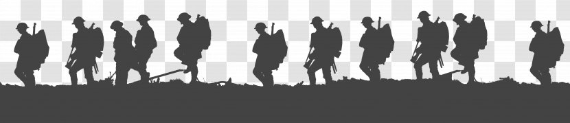 Lest We Forget First World War Soldier Silhouette Military - Decal - Soldiers Transparent PNG