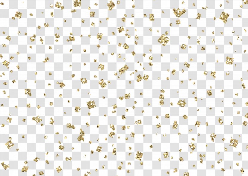 Paper Confetti Computer File - Textile - Gold Floating Material Transparent PNG