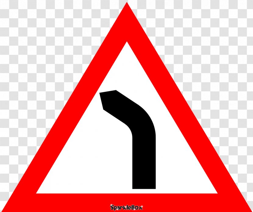 Traffic Sign Road Junction Priority Signs Warning - Pedestrian - Bend Transparent PNG