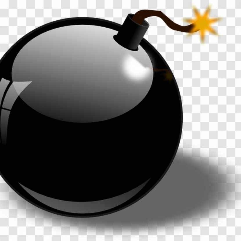 Bomb Clip Art - Black And White - Bum Transparent PNG