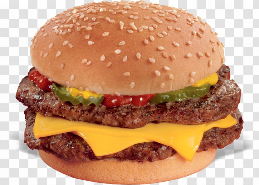 Cheeseburger Hamburger Animation Bacon - Junk Food - Double Transparent PNG