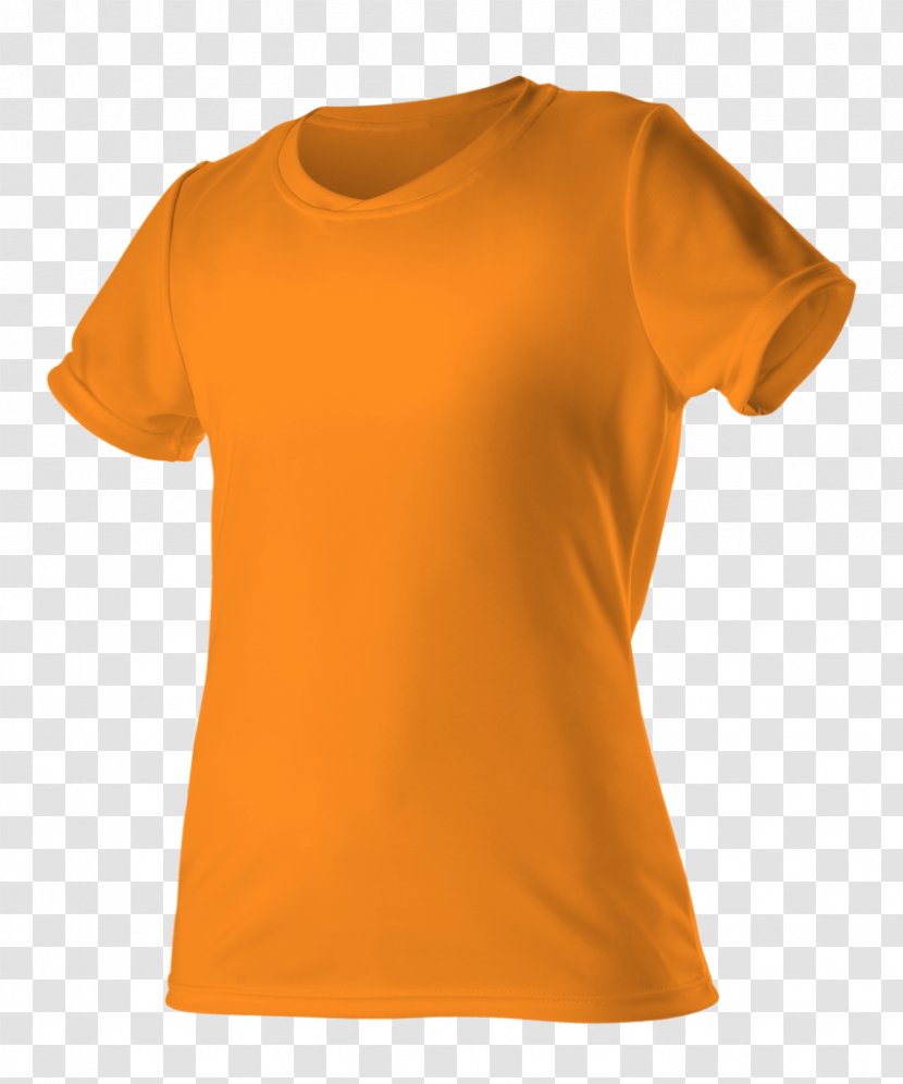 T-shirt Polo Shirt Piqué Top - Orange - Multi Sports Transparent PNG