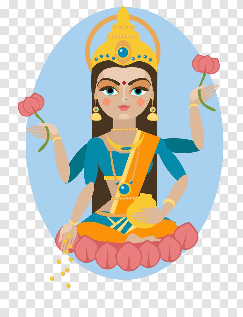 Clip Art Vector Graphics Illustration Lakshmi Royalty-free - Fotosearch - Saraswati Background Transparent PNG
