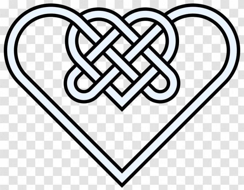 Celtic Knot Celts True Lover's Heart Clip Art - Watercolor Transparent PNG