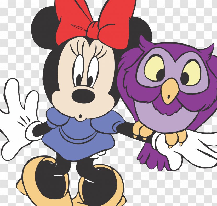 Bird Vertebrate Cartoon Clip Art - Fiction - Minnie Mouse Transparent PNG