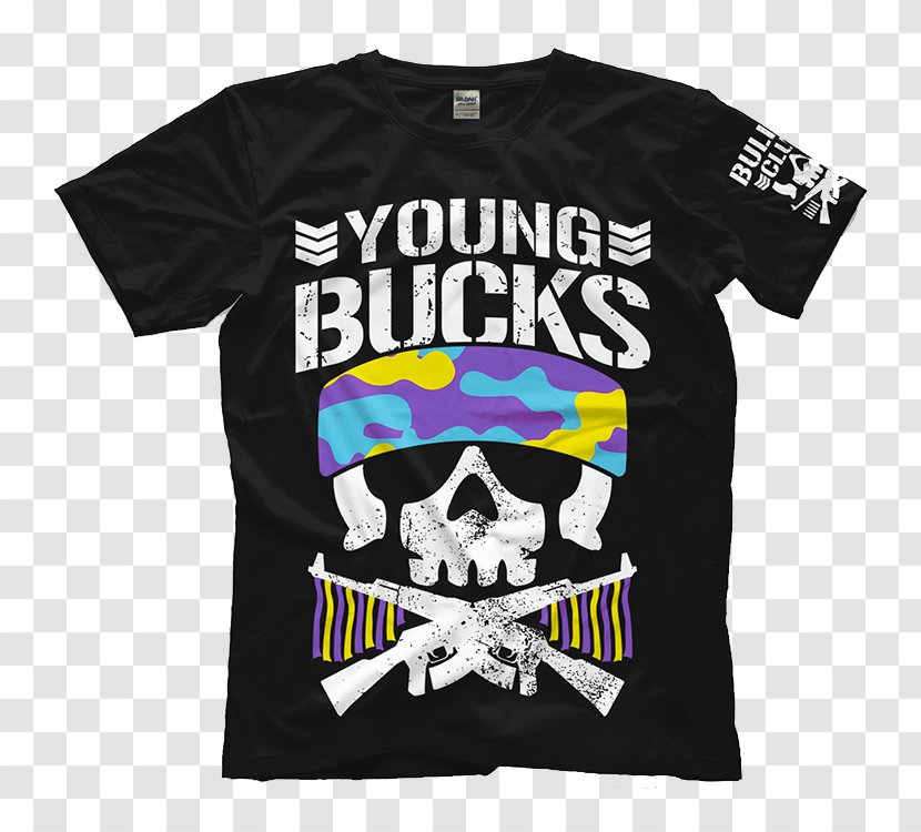 T-shirt The Young Bucks Bullet Club IWGP Tag Team Championship New Japan Pro-Wrestling - Clothing Transparent PNG